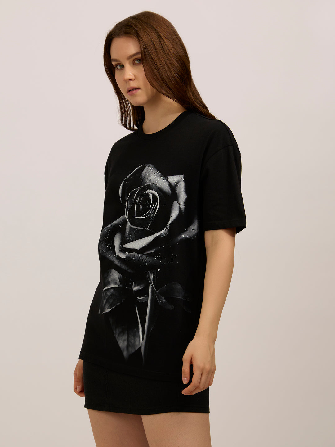 Black Graphic Oversized T-Shirt