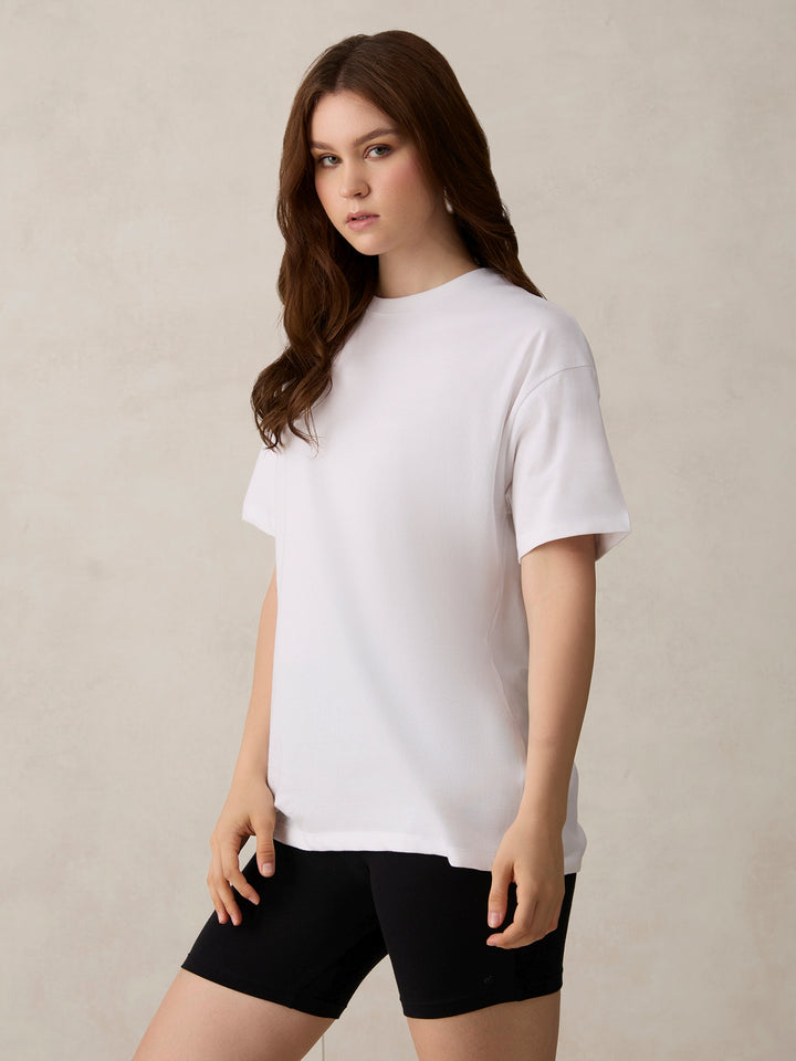 White Oversized T-Shirt With Graphic