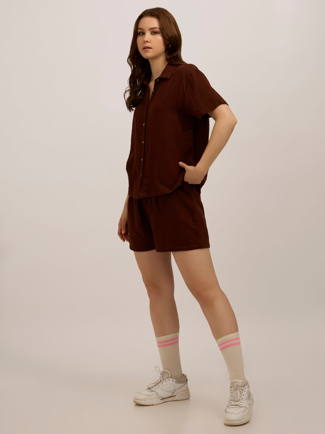 Brown Relaxed Co-Ord Set