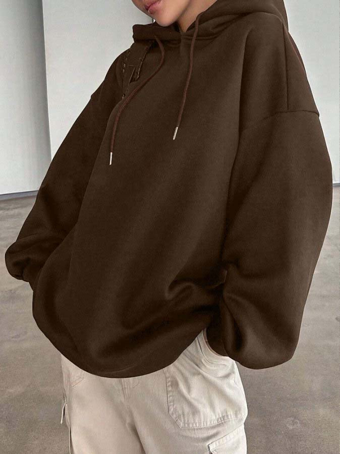 Brown Hoddie Sweatshirt