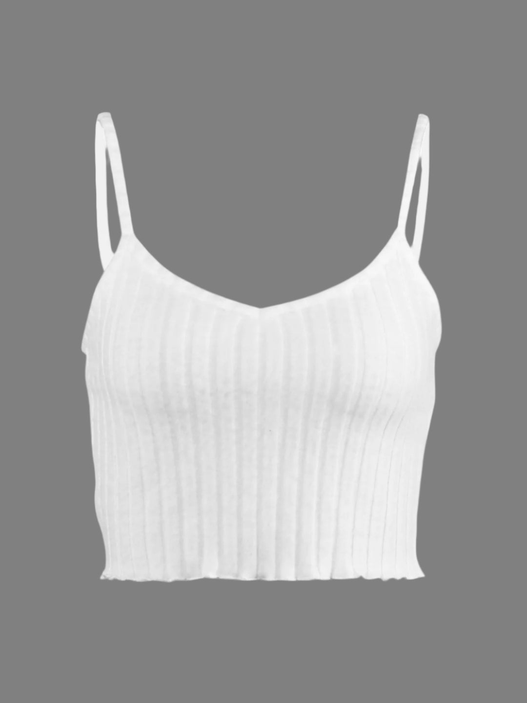 White Lace Back Top