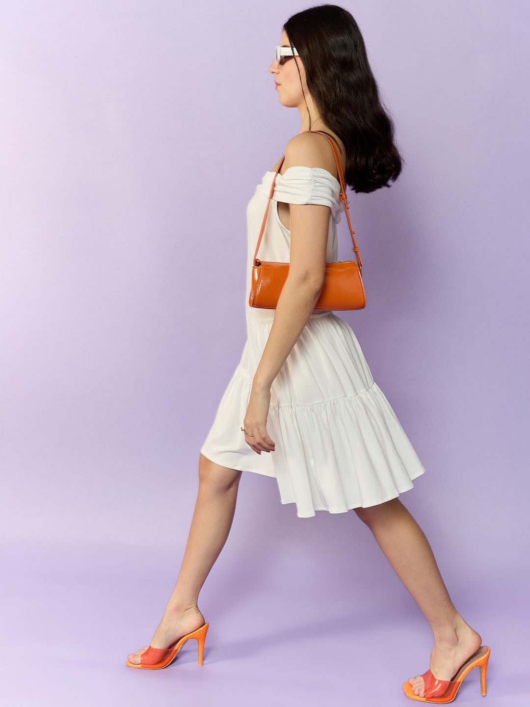 Off-Shoulder Skater Dress