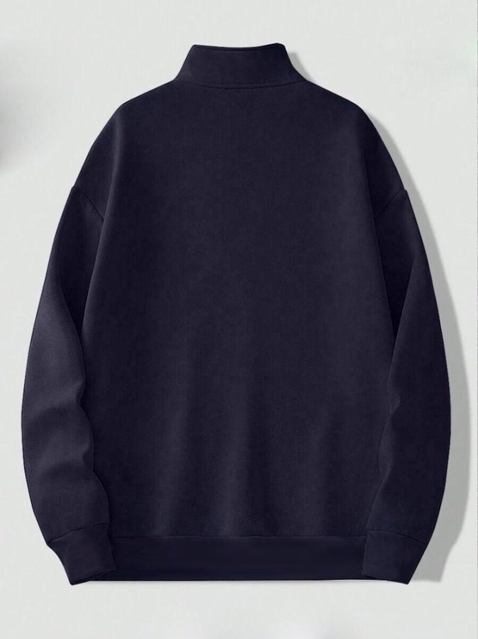 Black Zipper Sweatshirt