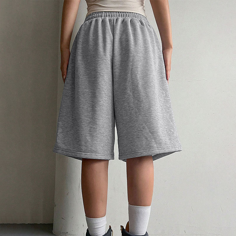 Grey Bermuda Drawstring Shorts