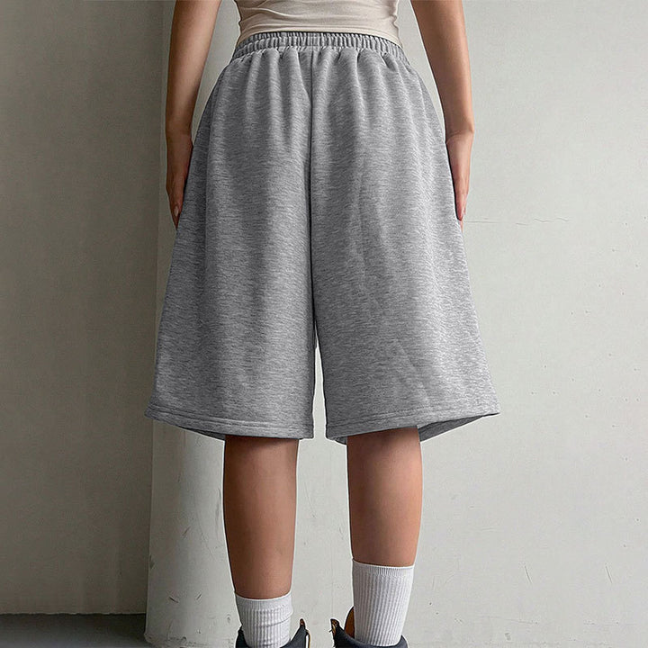 Grey Bermuda Drawstring Shorts