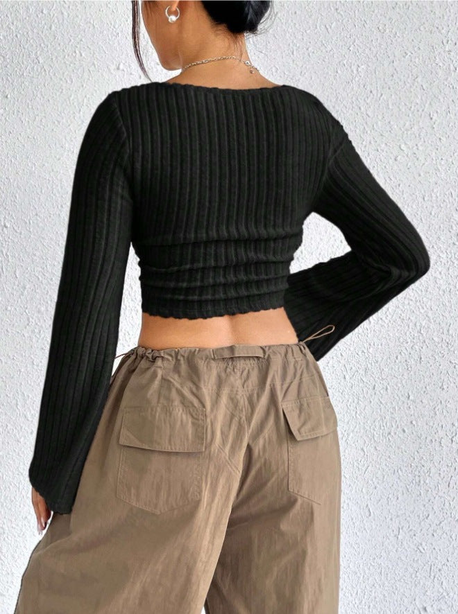 Black Top With Bell Sleeves