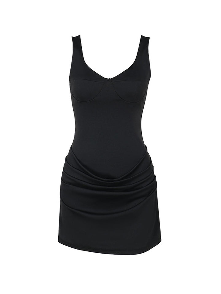 Black Cowl Dress