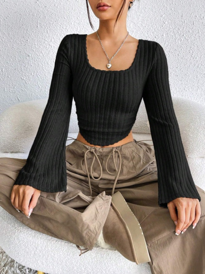 Black Top With Bell Sleeves
