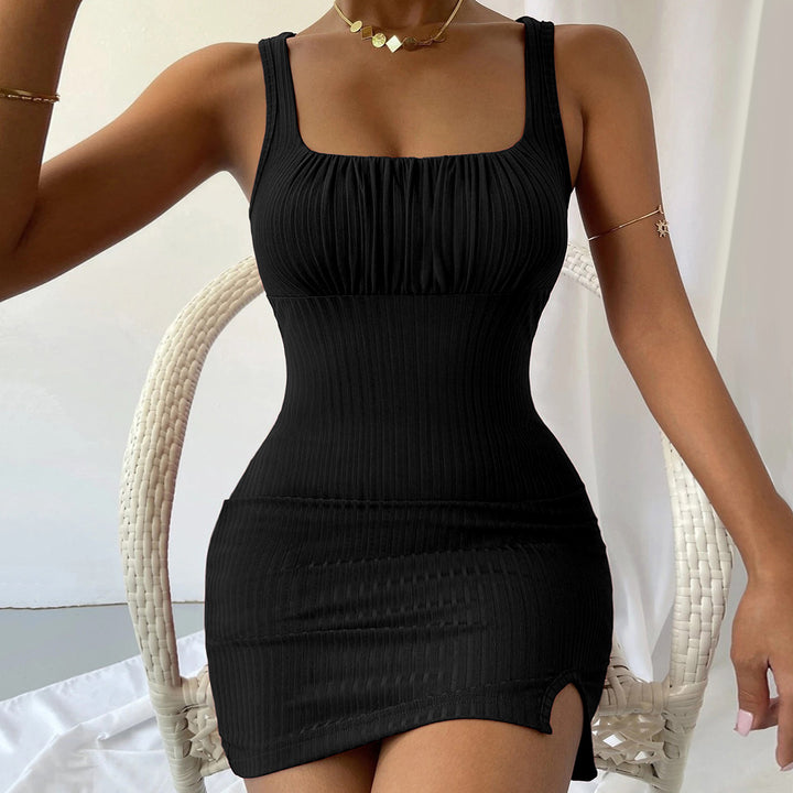 Black Sleeveless Bodycon Dress