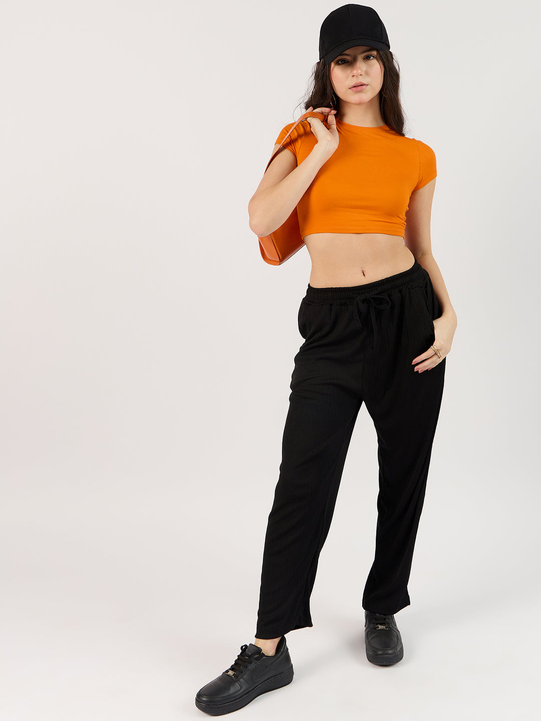 Black Wide Leg Trousers