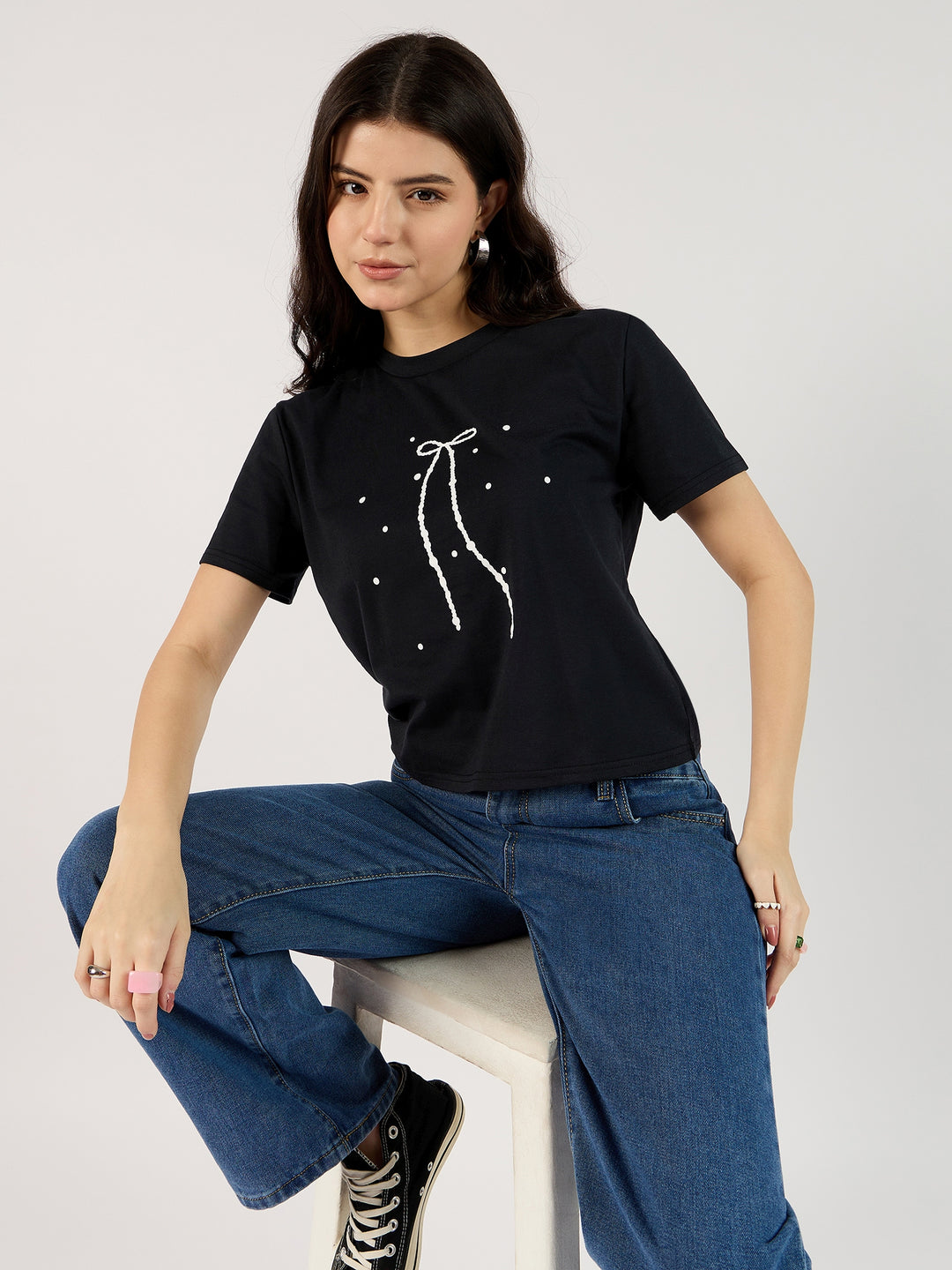 Black Bow T-Shirt