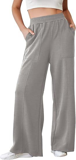Grey Elasticated Waist Band Straight Leg Trouser