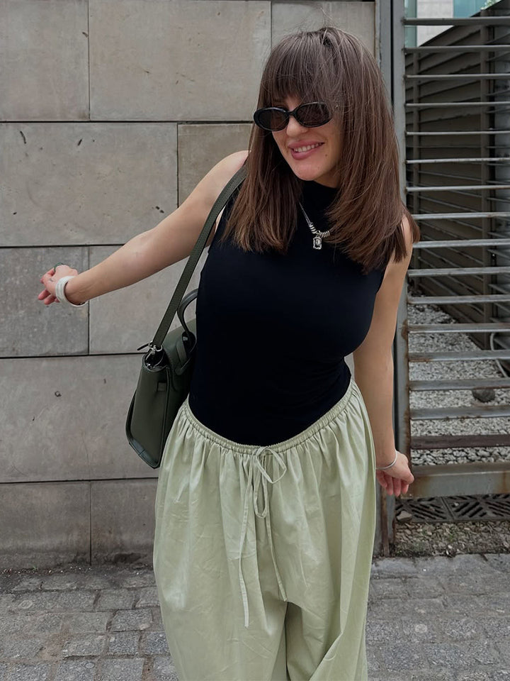 Green Ultra Baggy Fit Trousers