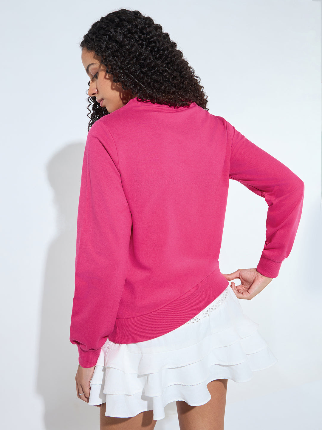 Pink Typographic Sweatshirt