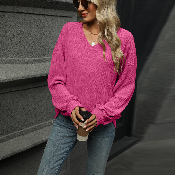 Pink Bishop Sleeve Solid Relaxed Top
