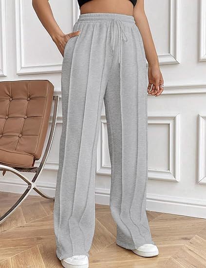 Grey Elasticated Regular Fit Drawstring Joggers