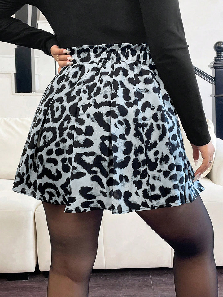 Multi Printed Paper Bag Skirt