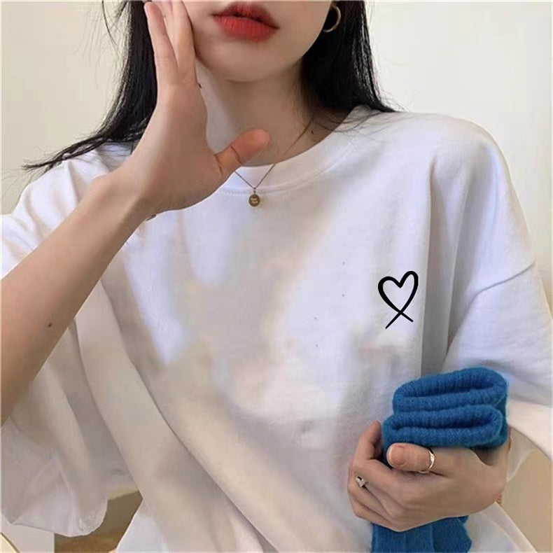 White Graphic Print Tshirt