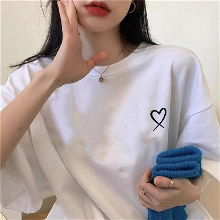 White Graphic Print Tshirt