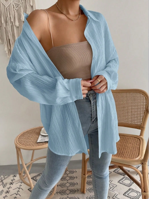 Blue Over Sized Shirt