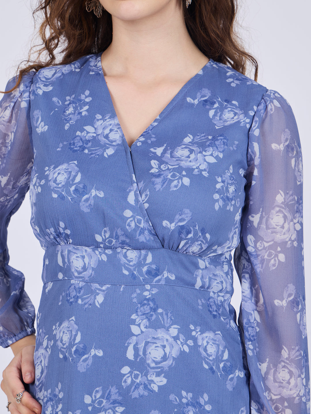 Blue Mini Aline Dress