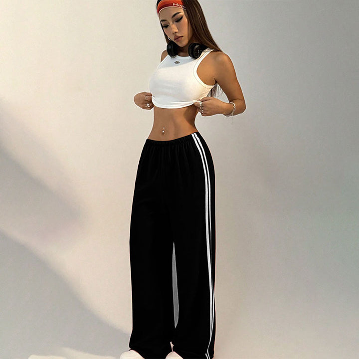 Black Side Stripe Sweatpants