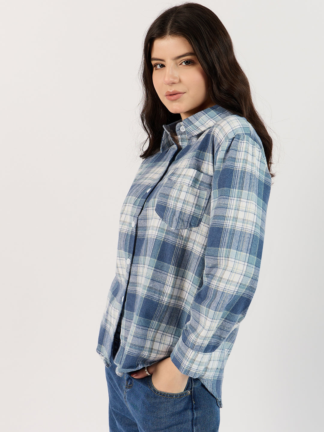 Blue Checked Shirt