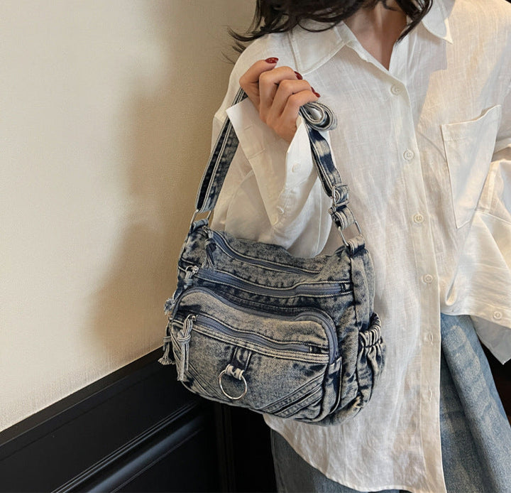 Blue Denim Street Utility Bag
