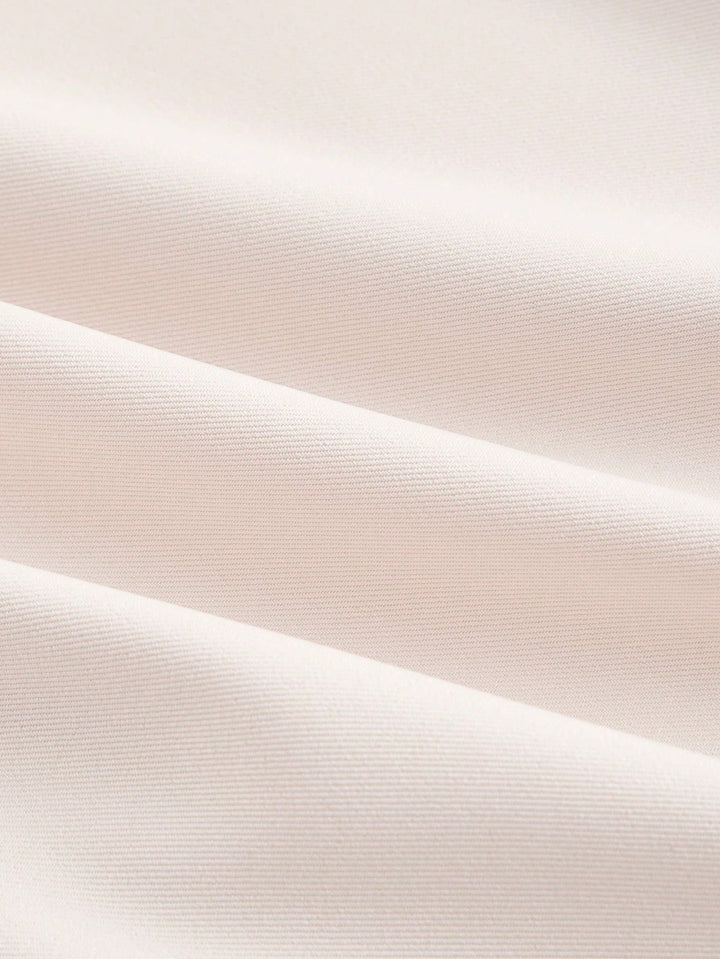 White High Waist Front Pleated Pant