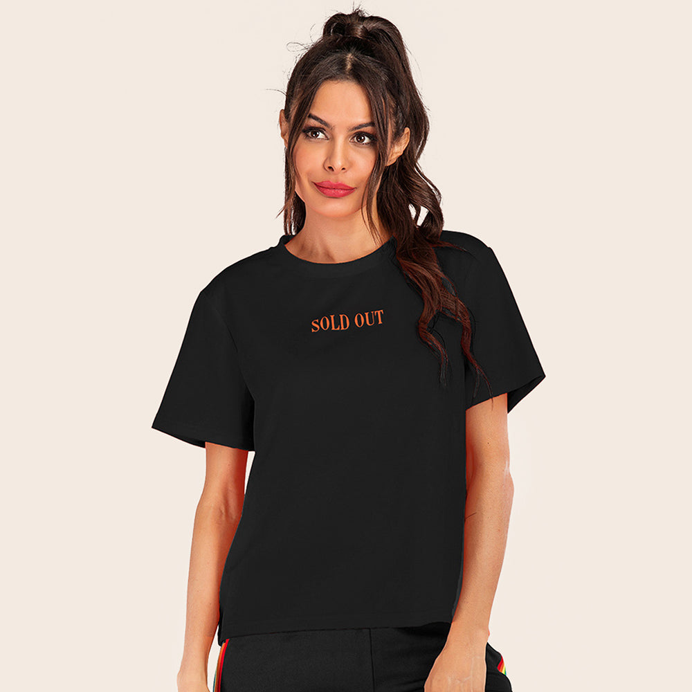 Black Typography T-Shirt