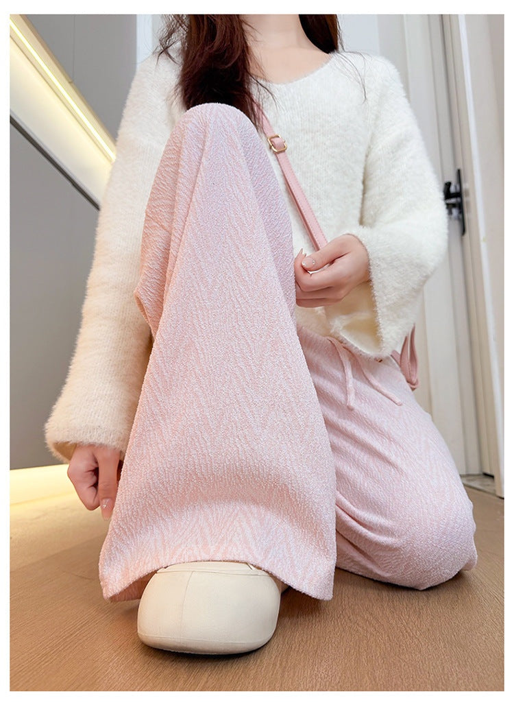 Pink High Waist Wide Leg Pant