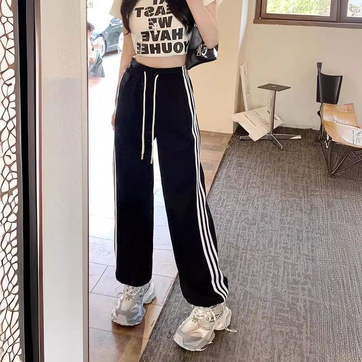 Black Contrast Striped Jogger