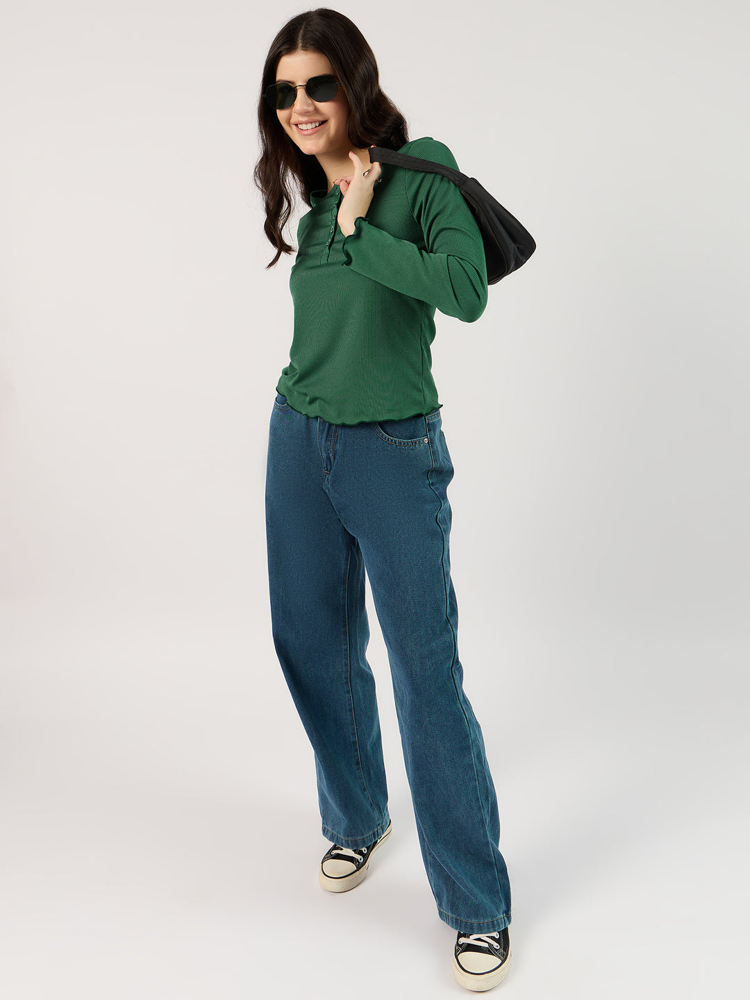 Green Knit Top