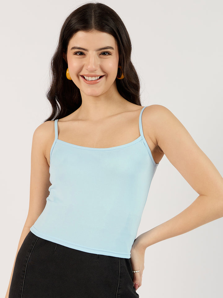 Solid Blue Basic Cami Top