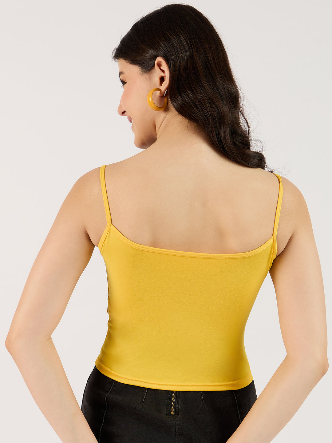 Solid Yellow Basic Cami Top