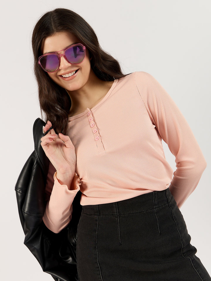 Pink Knit Top