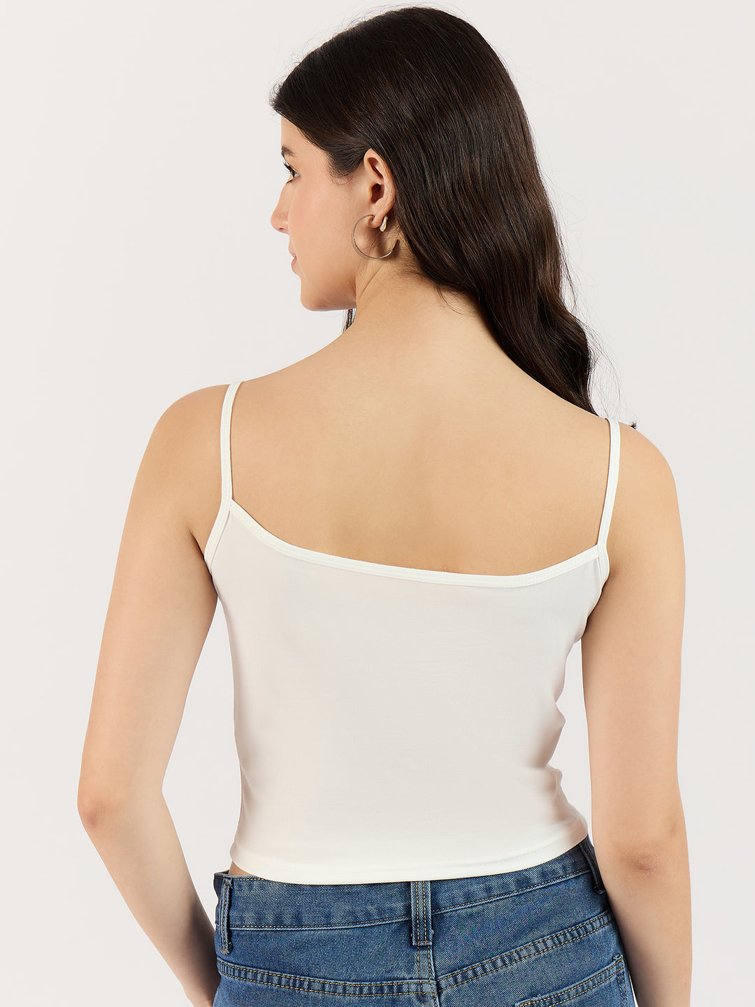 Solid White Basic Cami Top