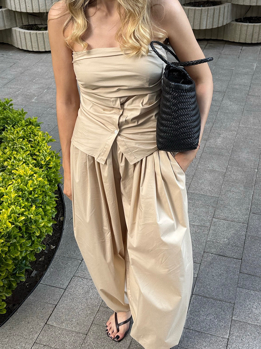 Khaki Ultra Baggy Fit Trousers