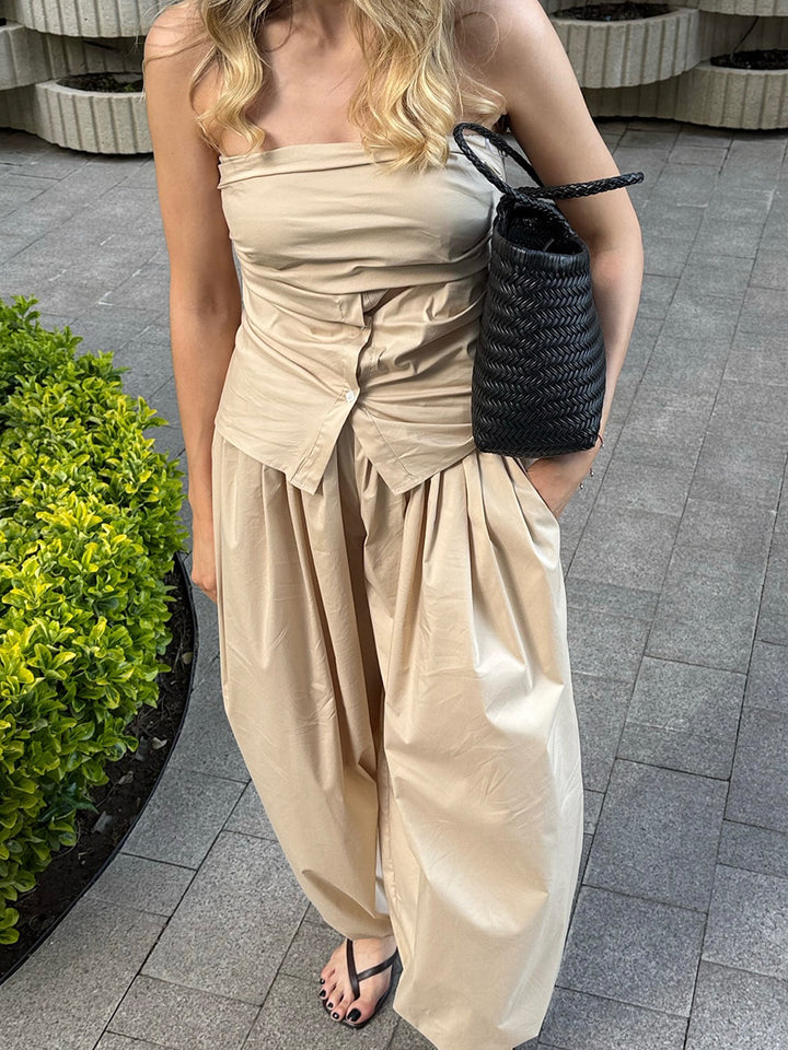 Khaki Ultra Baggy Fit Trousers