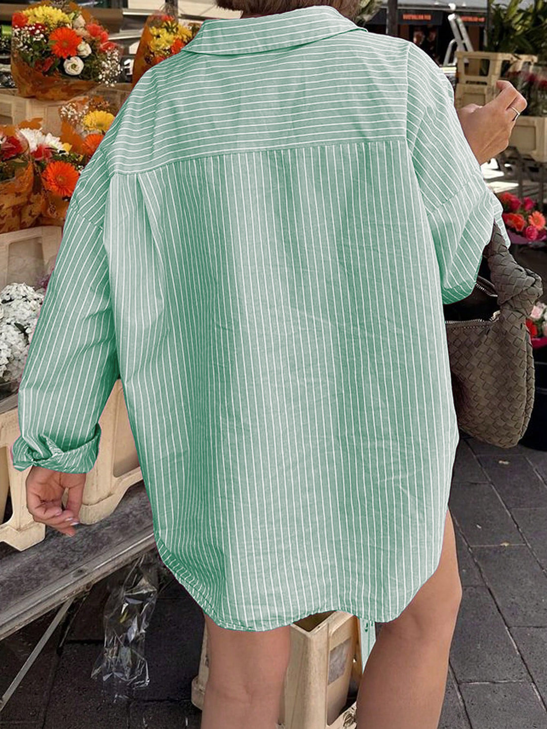 Green Oversized Vacay Shirt