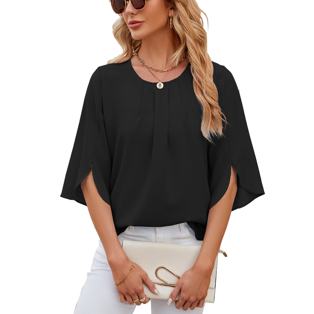 Black Sleeve Detail Top