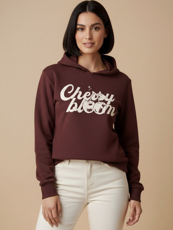 Brown Typographic Sweatshirt