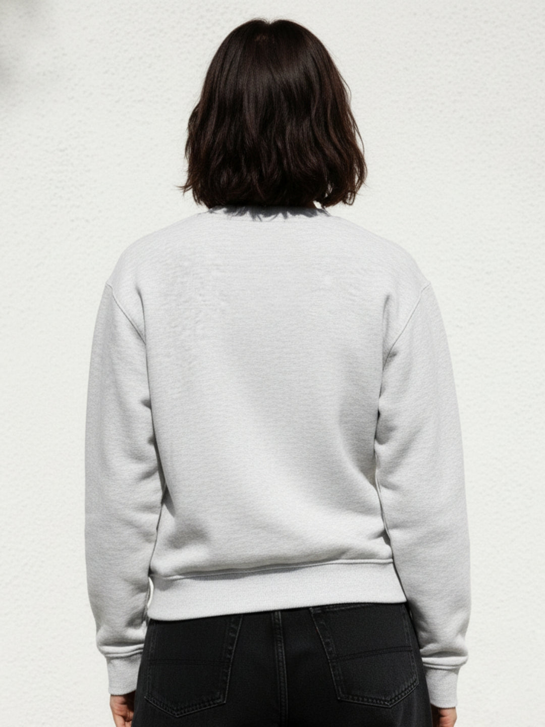 Grey Graphic Oversized Sweatshirt