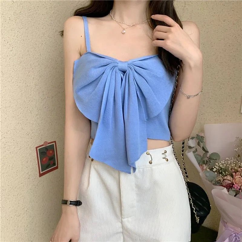 Blue Gold Buckle Strap Cami