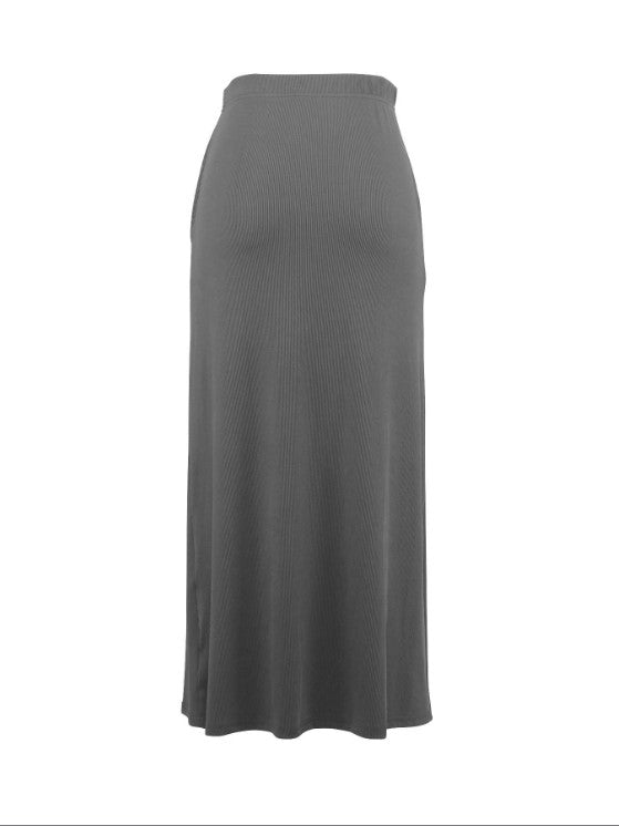 Charcoal Long Skirt