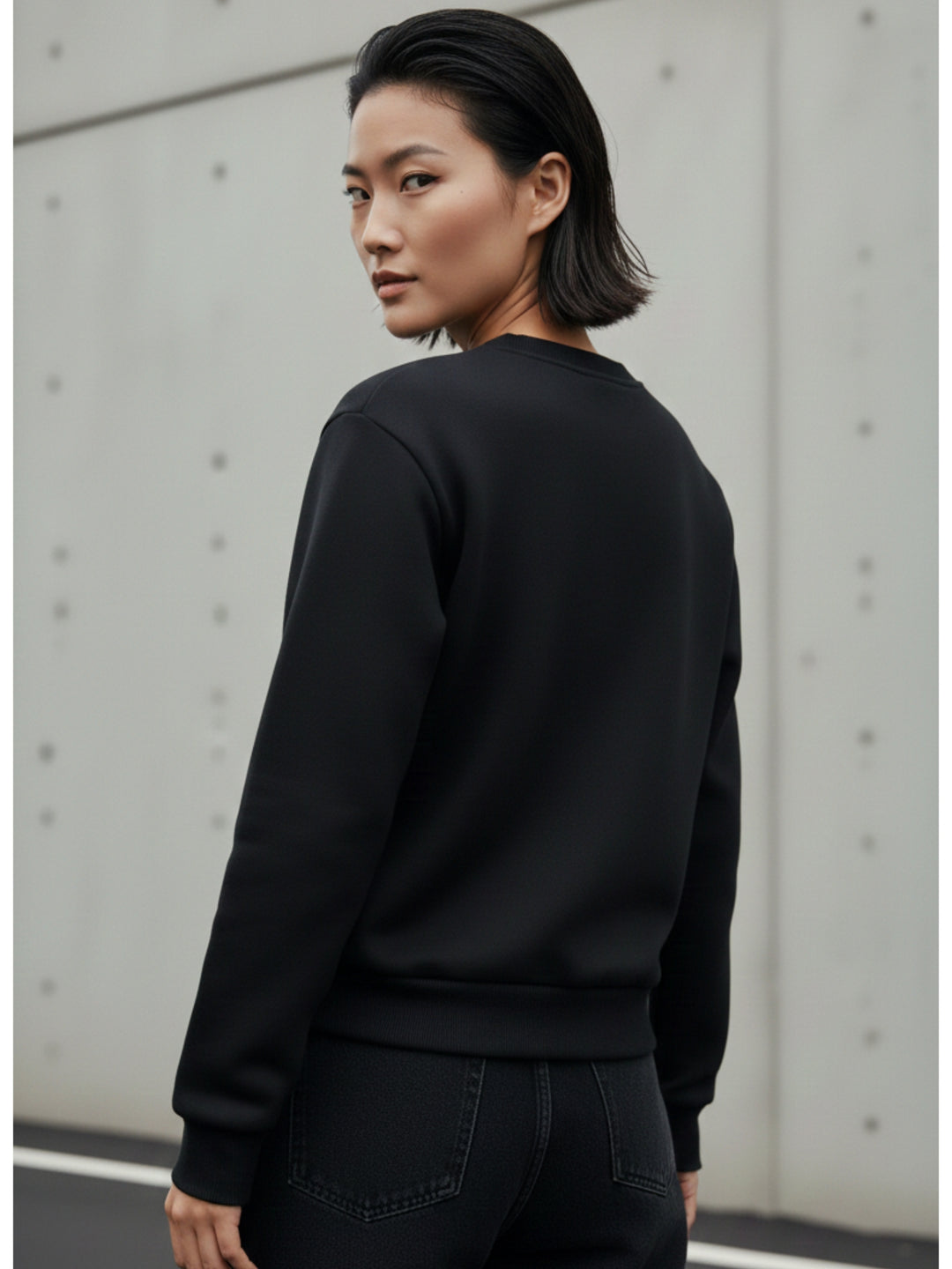 Black Character Graphic Printed Sweatshirt