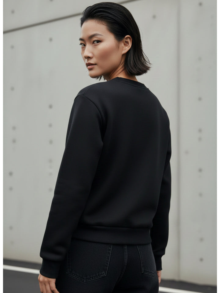 Black Character Graphic Printed Sweatshirt