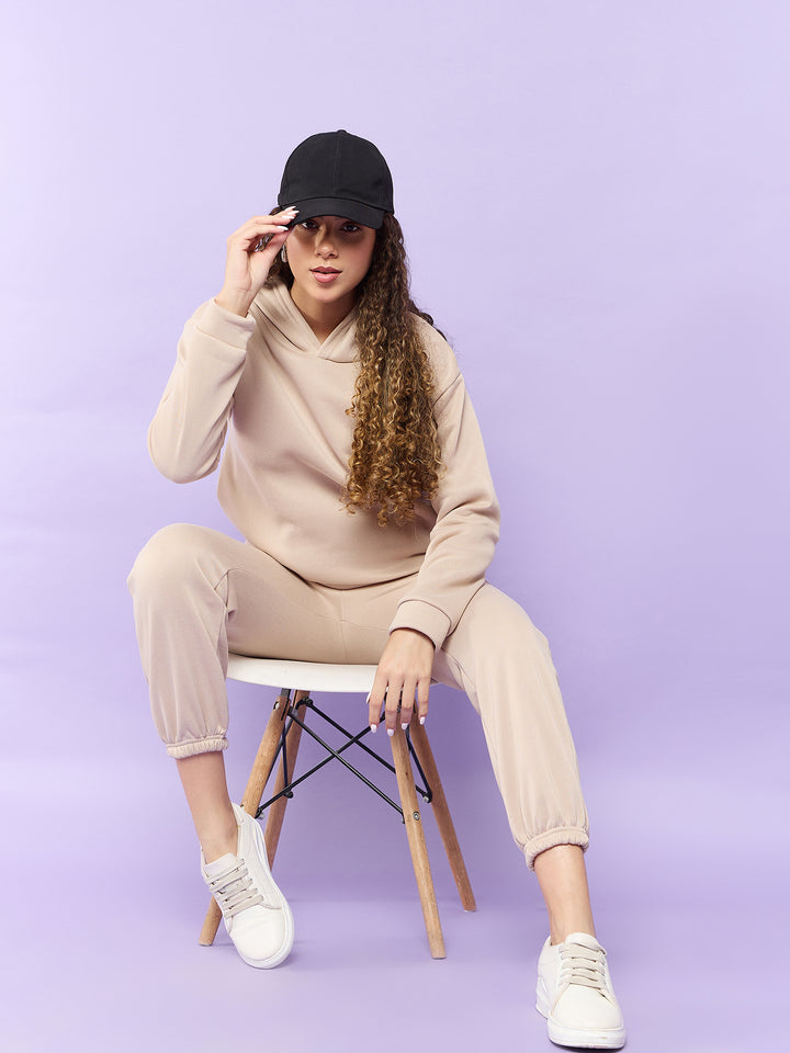 Khaki Oversized Hoodie Co-Ord Set