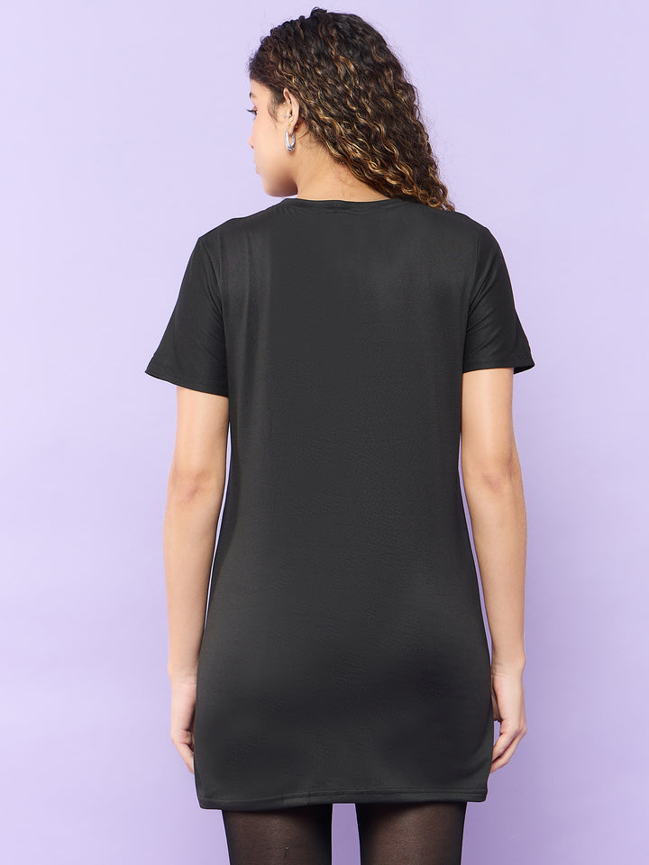 Black Longline T-Shirt