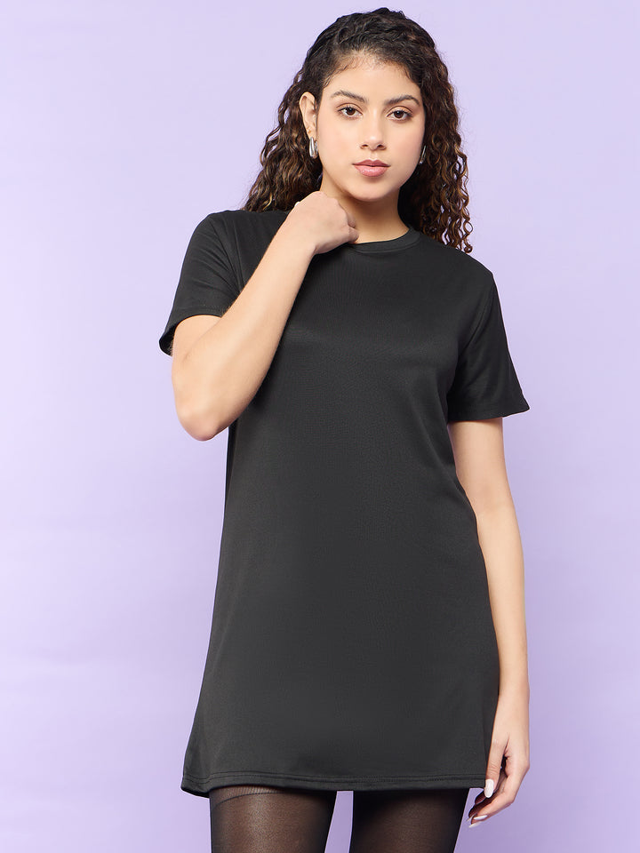 Black Longline T-Shirt